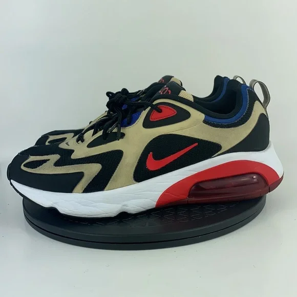 Nike Air Max 200 Gold/Red Athletic Running Shoes AQ2568-700 Men's Size 11 - Picture 8 of 11